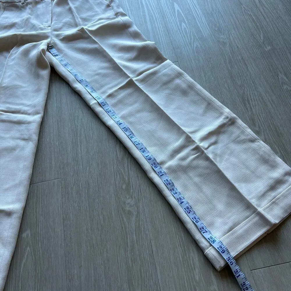 J Crew Cuffed Wide Leg Trouser In Luster Canvas Pants Womens 6